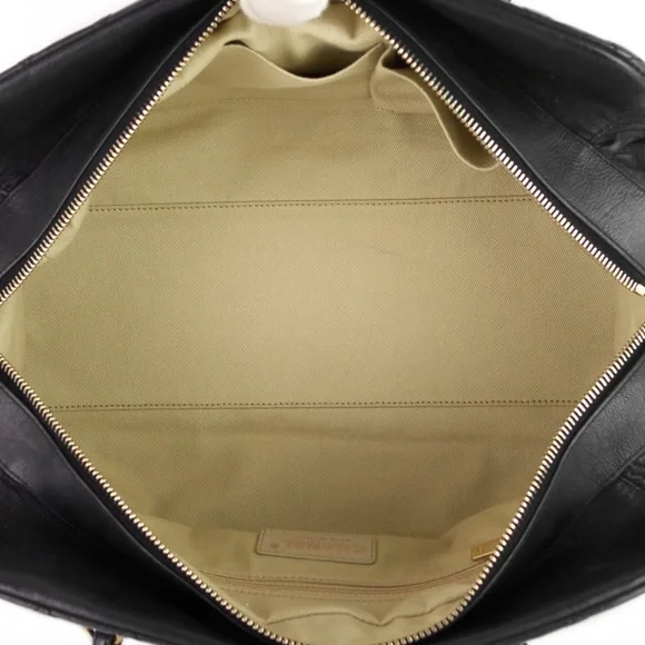 CHANEL Black Quilted Iridescent Calfskin Leather Chain Strap Bowling Bag - Picture 7 of 10